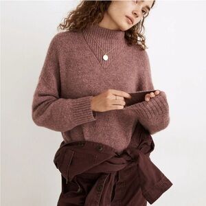 Madewell Mauve Turtleneck Sweater